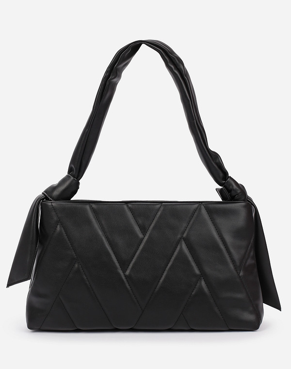 670-1218-602 Сумка женская и.кожа/текстиль черн, M, Mascotte