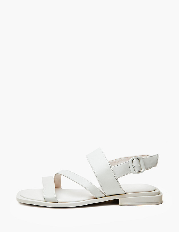 Белые женские сандалии из натуральной кожи MASCOTTE 94-410811-0501 | ракурс 1 Белые женские сандалии из натуральной кожи MASCOTTE 94-410811-0501 | ракурс 1