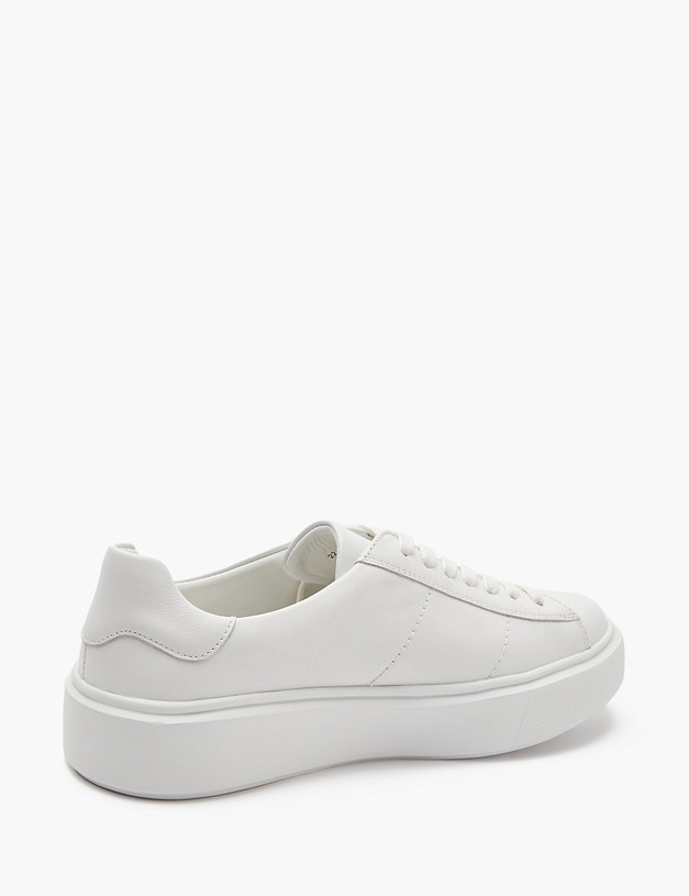 Белые женские кеды из кожи MASCOTTE 22-4127111-4120M | ракурс 3