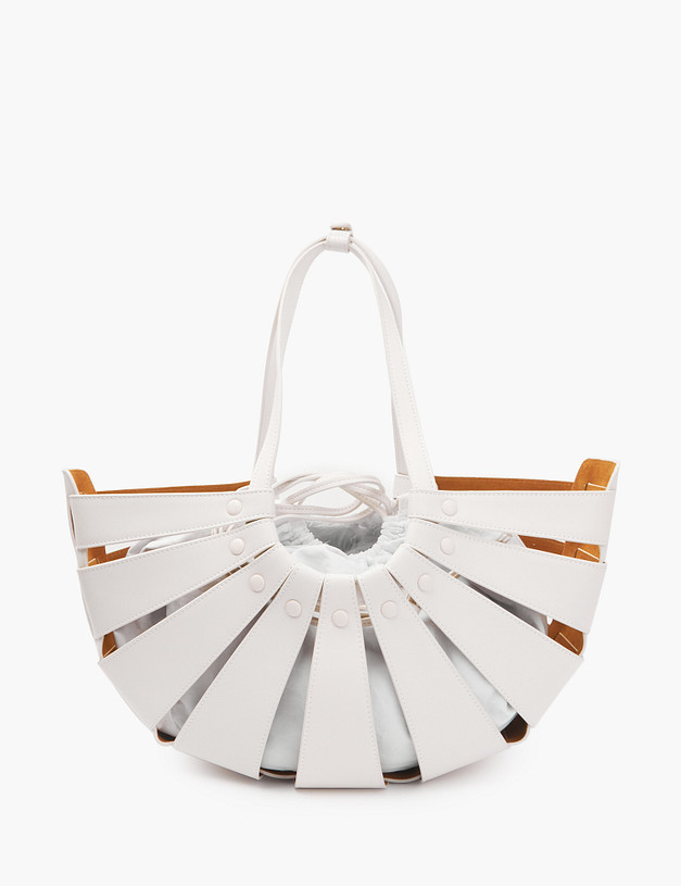 Белая женская сумка MASCOTTE 671-2129-601 | ракурс 3 Белая женская сумка MASCOTTE 671-2129-601 | ракурс 3