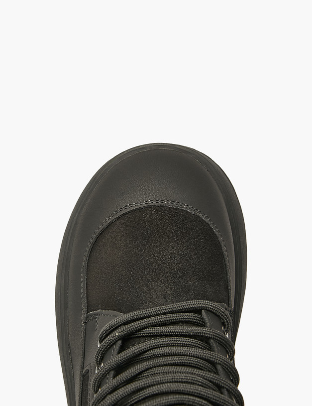 Черные ботинки для девочек MASCOTTE 234-522621-2802 | ракурс 4