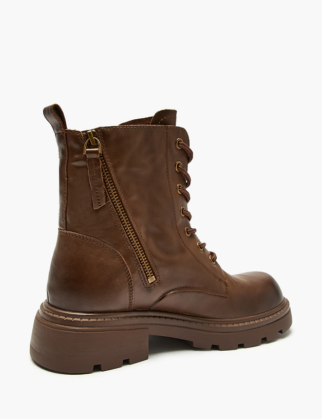 Коричневые женские зимние ботинки MASCOTTE 234-522031-0109 | ракурс 3