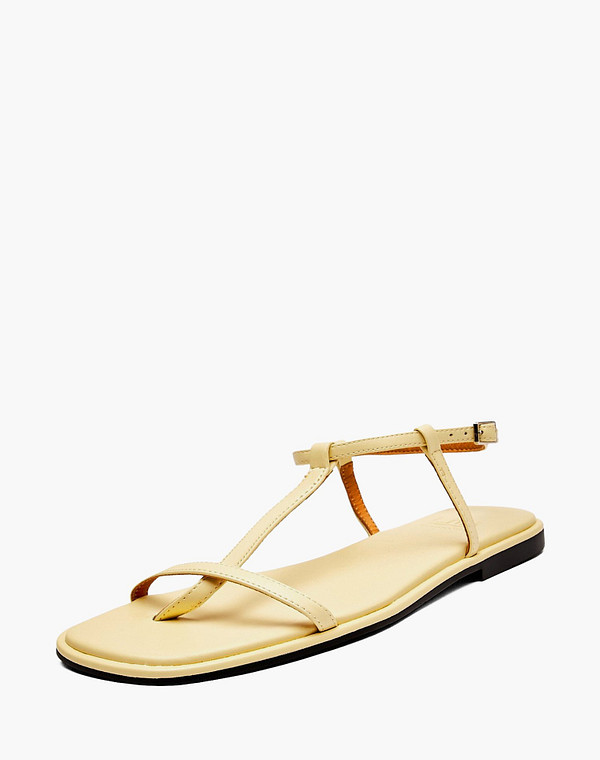 94-614712-1011M Туфли летние женские кож.спилок/нат.кожа св.желт, Lite by Mascotte