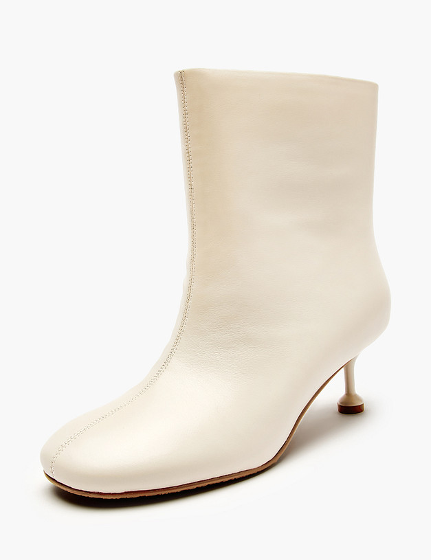 Молочные женские ботильоны MASCOTTE 234-529811-0101 | ракурс 3