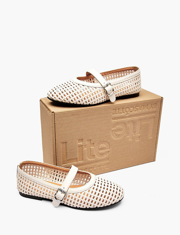 Молочные женские туфли MASCOTTE 234-612791-0601 | ракурс 7