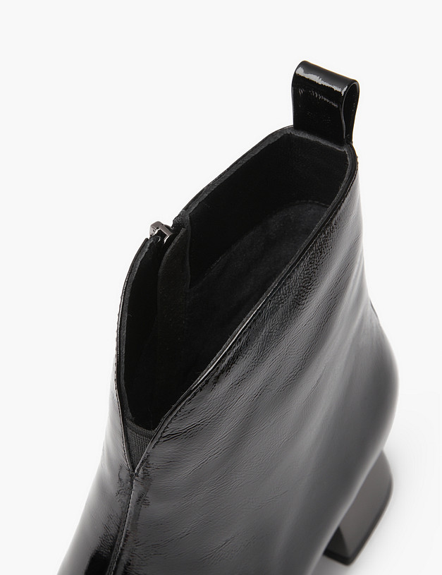 Черные лакированые женские ботильоны MASCOTTE 100-420921-0702 | ракурс 7