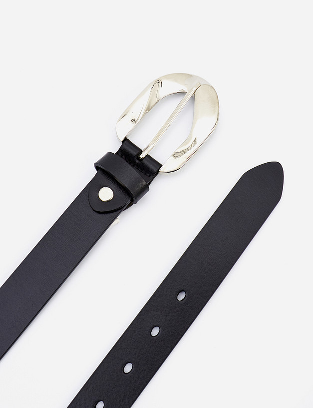 Черный женский ремень MASCOTTE 701-1207-602 | ракурс 3 Черный женский ремень MASCOTTE 701-1207-602 | ракурс 3