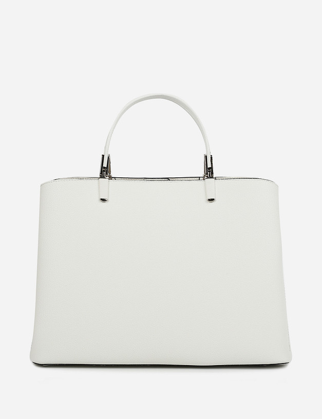 Белая женская сумка из натуральной кожи MASCOTTE 660-0113-1001 | ракурс 2