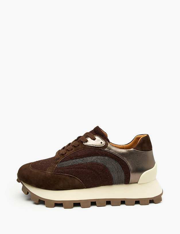 Коричневые женские кроссовки MASCOTTE 15-520216-4680M | ракурс 1