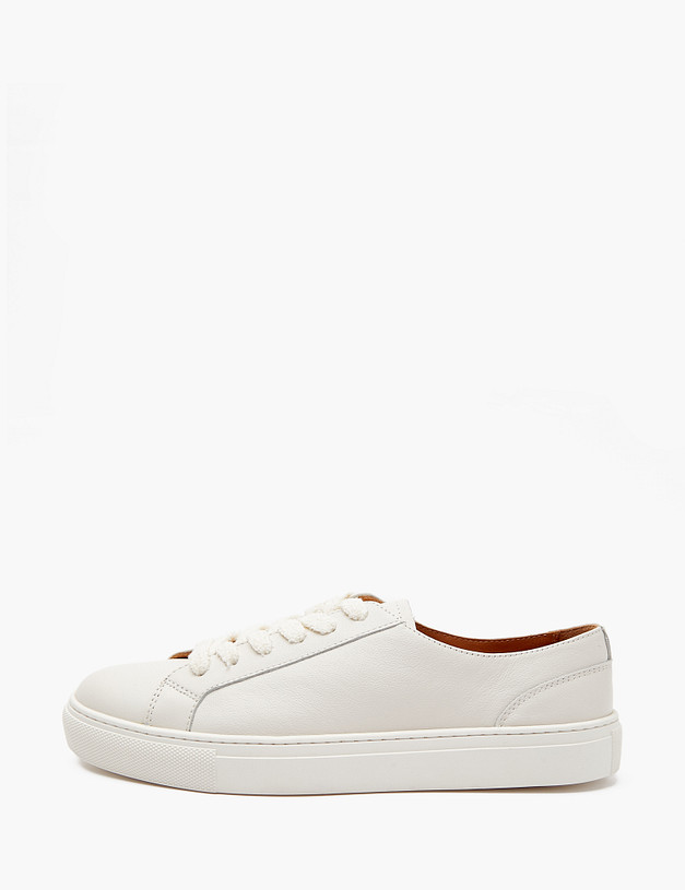 Белые кожаные женские кеды MASCOTTE 22-4120411-7103M | ракурс 1 Белые кожаные женские кеды MASCOTTE 22-4120411-7103M | ракурс 1