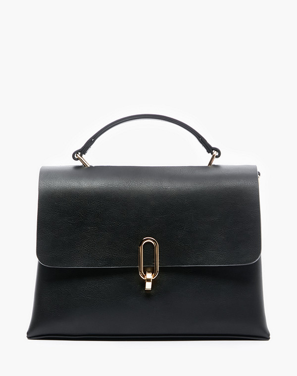 604-2207-602 Сумка женская кож.спилок-и.кожа/текстиль черн, S, Mascotte