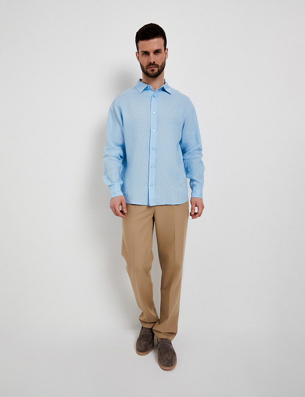 Голубая мужская рубашка MASCOTTE 834-6102-2711 | ракурс 2
