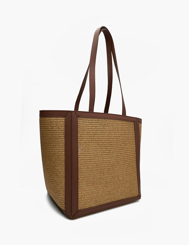 Соломенная женская сумка-тоут MASCOTTE 604-4164-0318 | ракурс 3