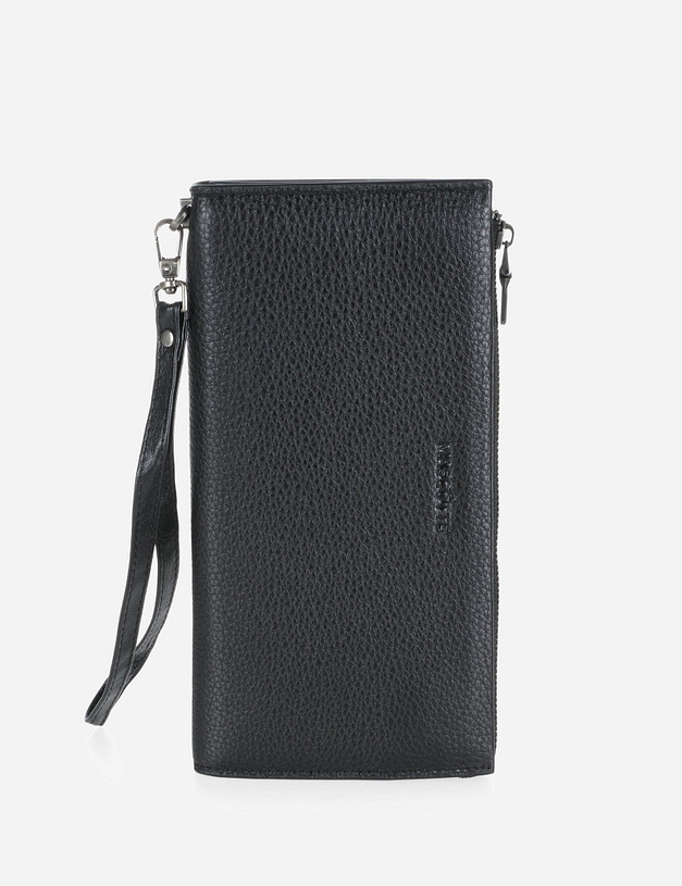 Черное кожаное мужское портмоне MASCOTTE 622-9129-102 | ракурс 1