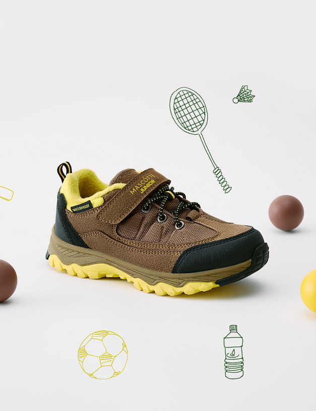 Коричневые детские кроссовки MASCOTTE 182-421025-0609 | ракурс 1