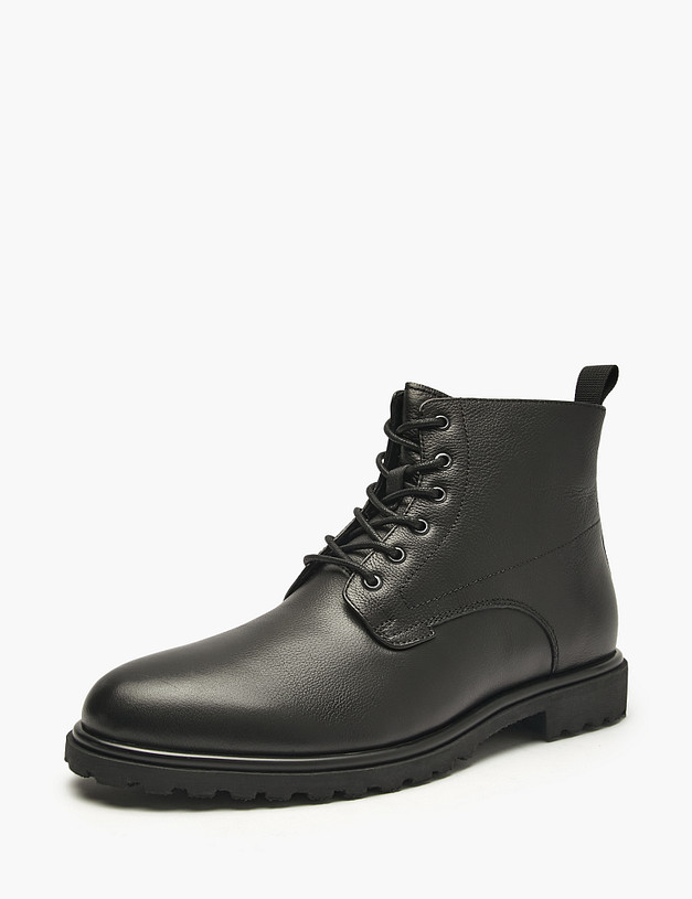 Черные мужские зимние ботинки MASCOTTE 22-520931-8161M | ракурс 2