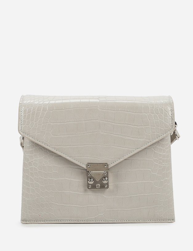 Серая женская сумка кросс-боди MASCOTTE 660-1106-610 | ракурс 2