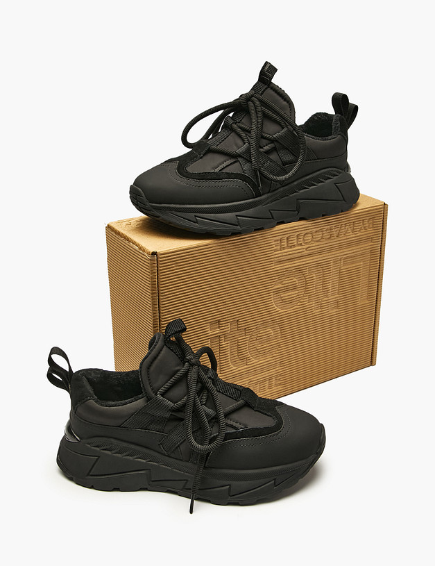 Черные женские кроссовки MASCOTTE 234-521621-0602 | ракурс 6