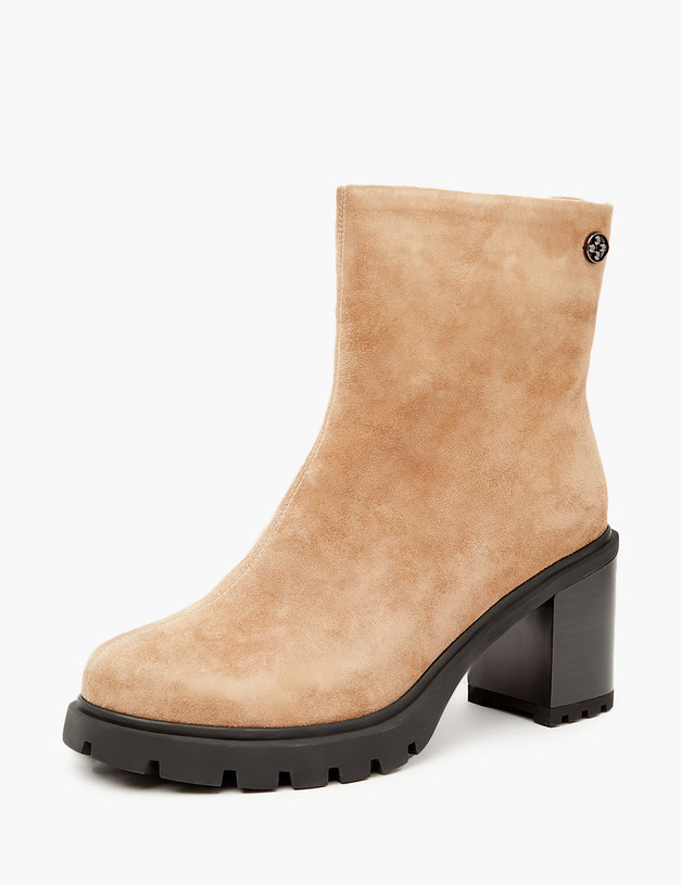 Бежевые женские зимние ботильоны MASCOTTE 126-321032-3671M | ракурс 2