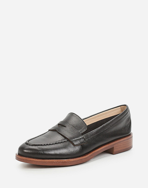 233-110511-0102 Туфли женские нат.кожа/нат.кожа черн, Mascotte