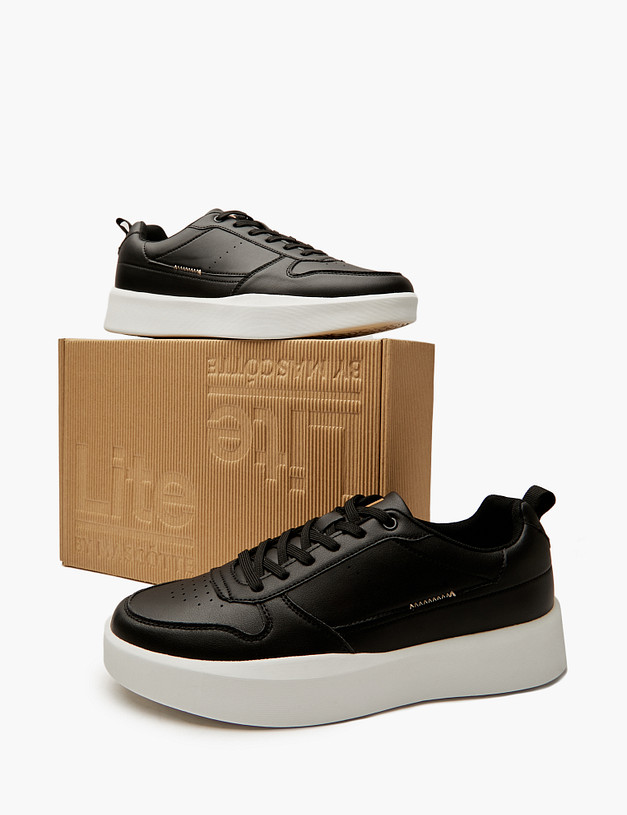 Черные мужские кеды  MASCOTTE 18-4130221-0602 | ракурс 6