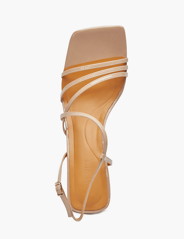 Бежевые женские босоножки MASCOTTE 233-513911-3760M | ракурс 4 Бежевые женские босоножки MASCOTTE 233-513911-3760M | ракурс 4