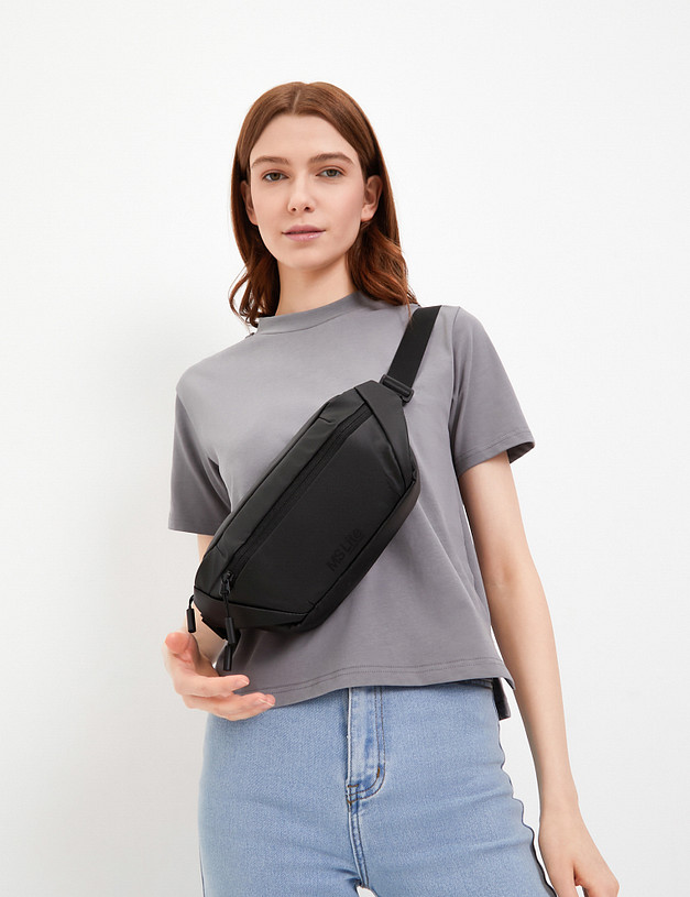 Черная поясная сумка MASCOTTE 649-4121-602 | ракурс 1