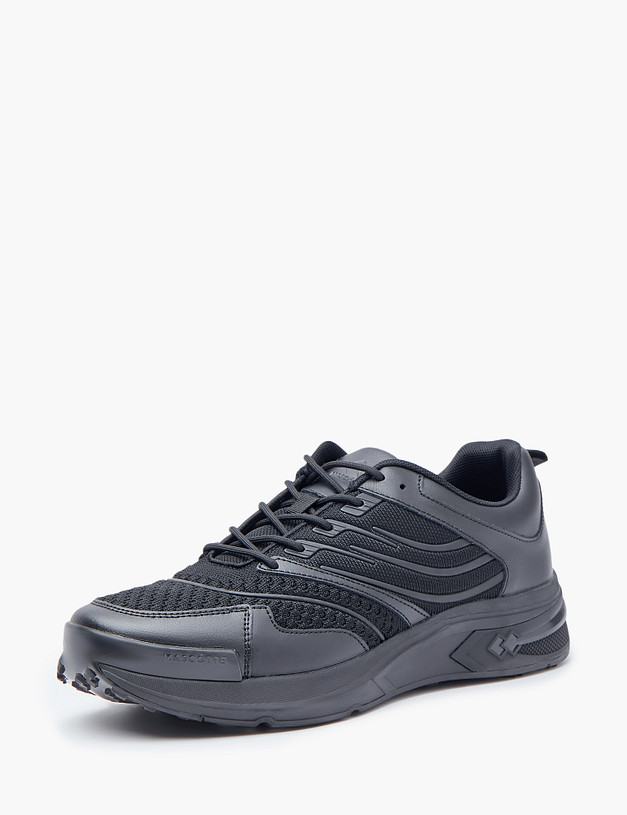 Черные мужские кроссовки MASCOTTE 189-3253322-0202 | ракурс 3