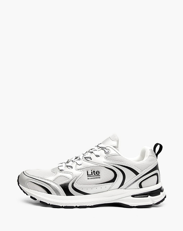 64-610621-0210 Полуботинки для активного отдыха мужские текстиль-и.кожа/текстиль св.серый-серебро, Lite by Mascotte