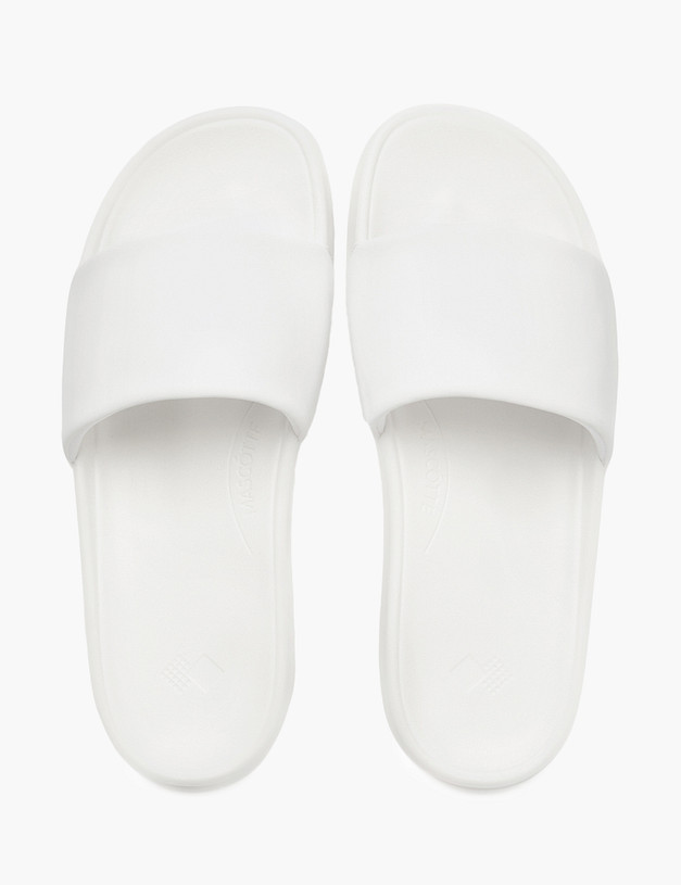 Белые женские сабо MASCOTTE 128-517021-0601 | ракурс 4 Белые женские сабо MASCOTTE 128-517021-0601 | ракурс 4