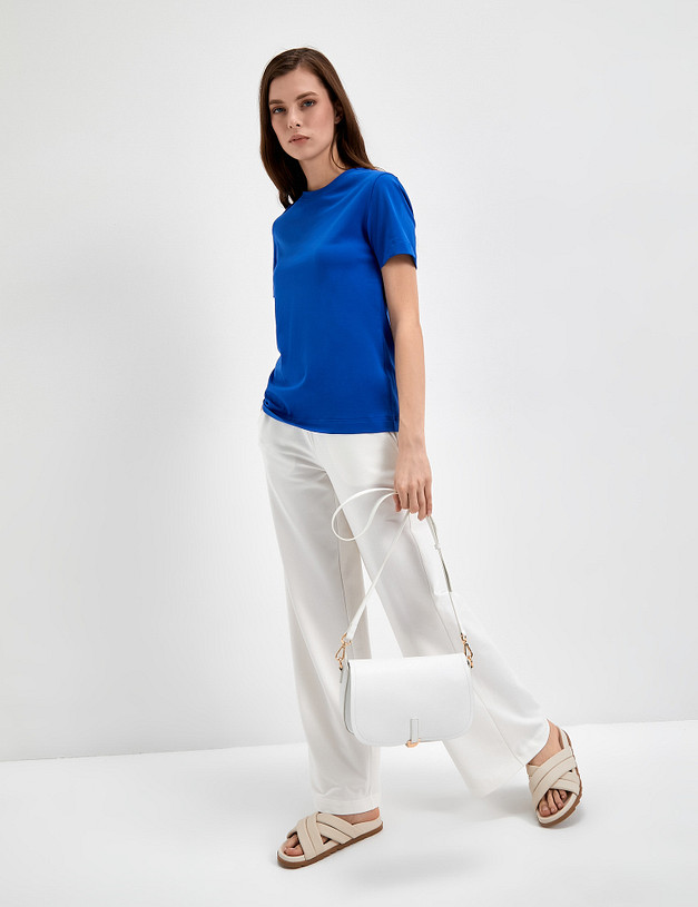 Синяя женская футболка MASCOTTE 790-3114-2603 | ракурс 2