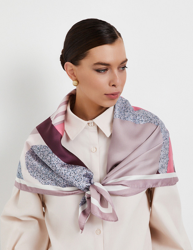 Фиолетовый женский платок MASCOTTE 700-5104-2407 | ракурс 1