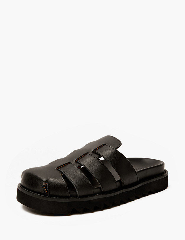 Черные женские сабо MASCOTTE 47-4127013-3100M | ракурс 2