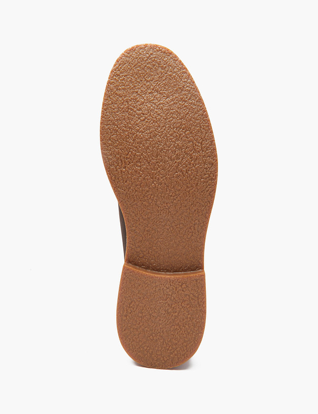 Коричневые мужские полуботинки из велюра MASCOTTE 128-420811-0209 | ракурс 7