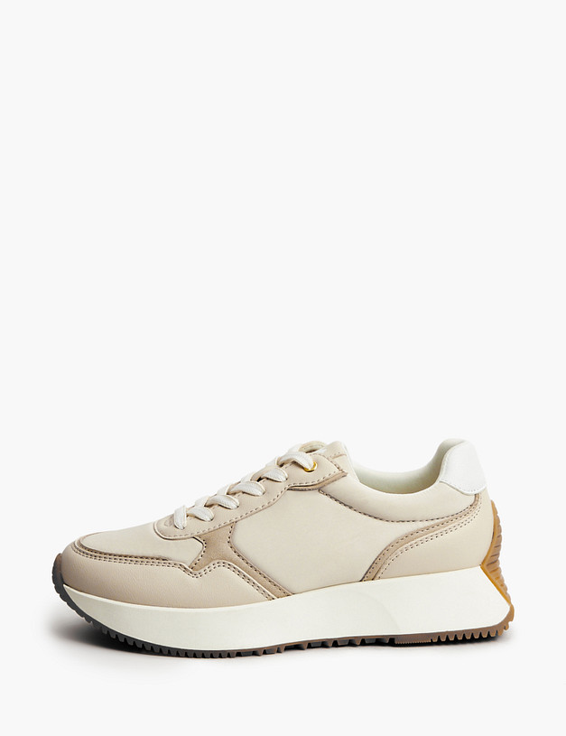 Бежевые женские кроссовки MASCOTTE 18-310721-0208 | ракурс 1