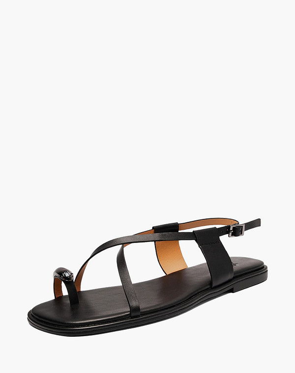 94-614711-1002M Туфли летние женские кож.спилок/нат.кожа черн, Lite by Mascotte