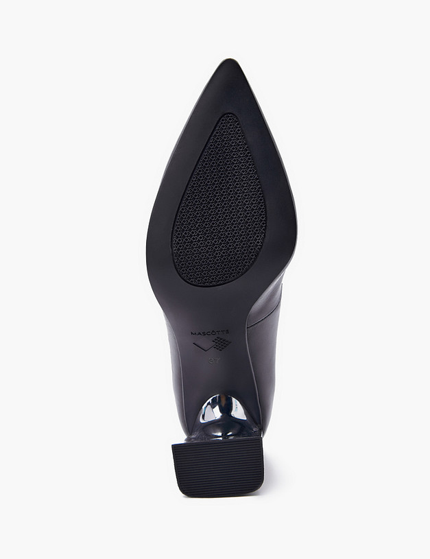 Черные кожаные женские туфли MASCOTTE 100-310711-0502 | ракурс 5