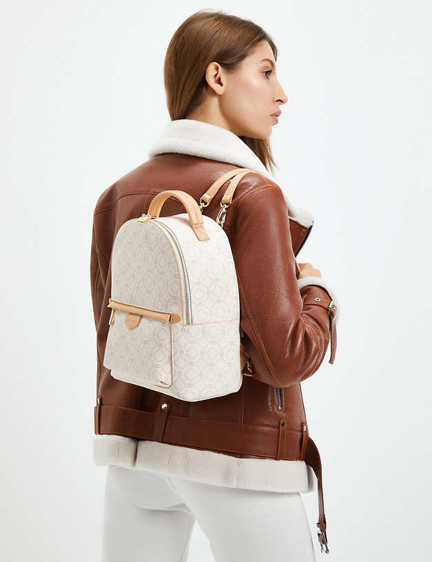 Белый женский рюкзак MASCOTTE 602-2212-601 | ракурс 1