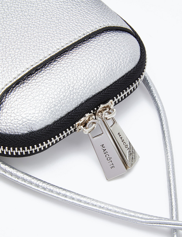 Серебристая женская сумка MASCOTTE 610-3101-6016 | ракурс 5 Серебристая женская сумка MASCOTTE 610-3101-6016 | ракурс 5