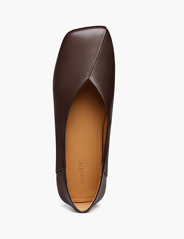 Коричневые женские балетки MASCOTTE 233-6102813-6571M | ракурс 4