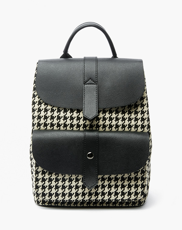 671-2208-202 Рюкзак женский текстиль-и.кожа/текстиль черн, M, Mascotte