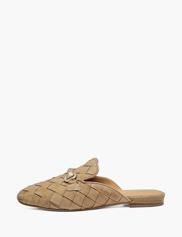 Бежевые женские сабо MASCOTTE 234-612211-0608 | ракурс 1