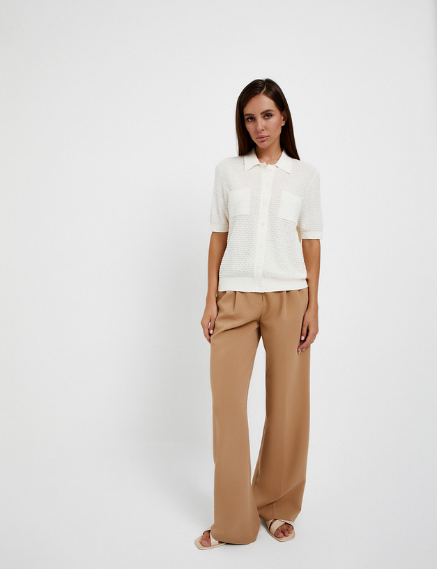 Молочный женский джемпер MASCOTTE 870-5101-2601 | ракурс 3