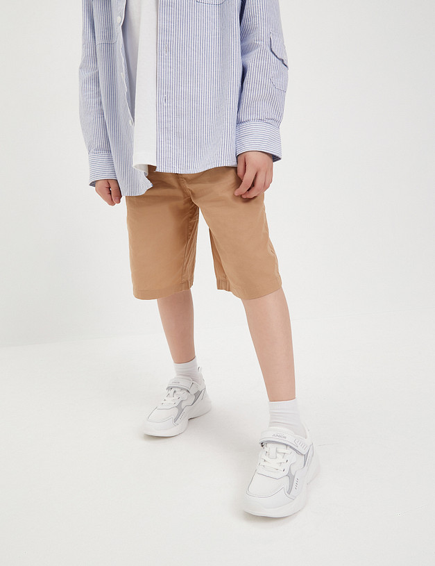 Белые детские кроссовки на липучке MASCOTTE 189-412522-0201 | ракурс 1 Белые детские кроссовки на липучке MASCOTTE 189-412522-0201 | ракурс 1