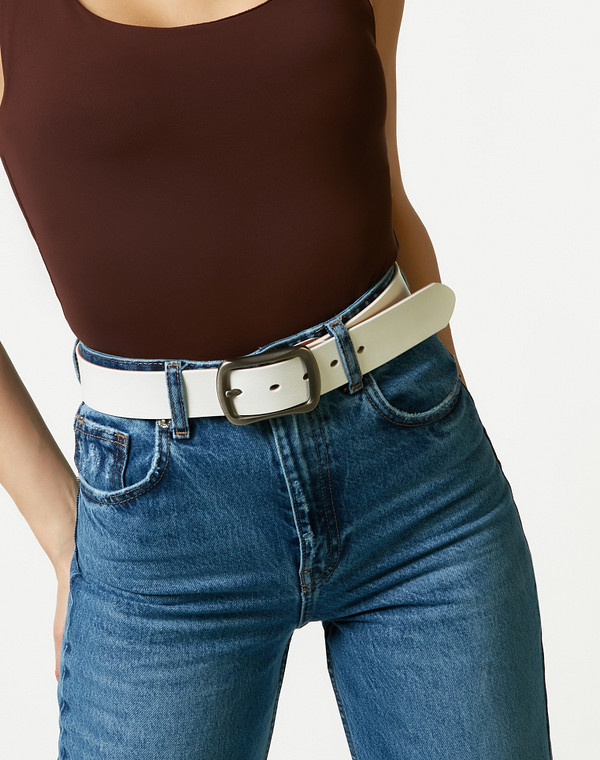 703-2105-101 Ремень жен. нат.кожа/б.п. бел, Mascotte