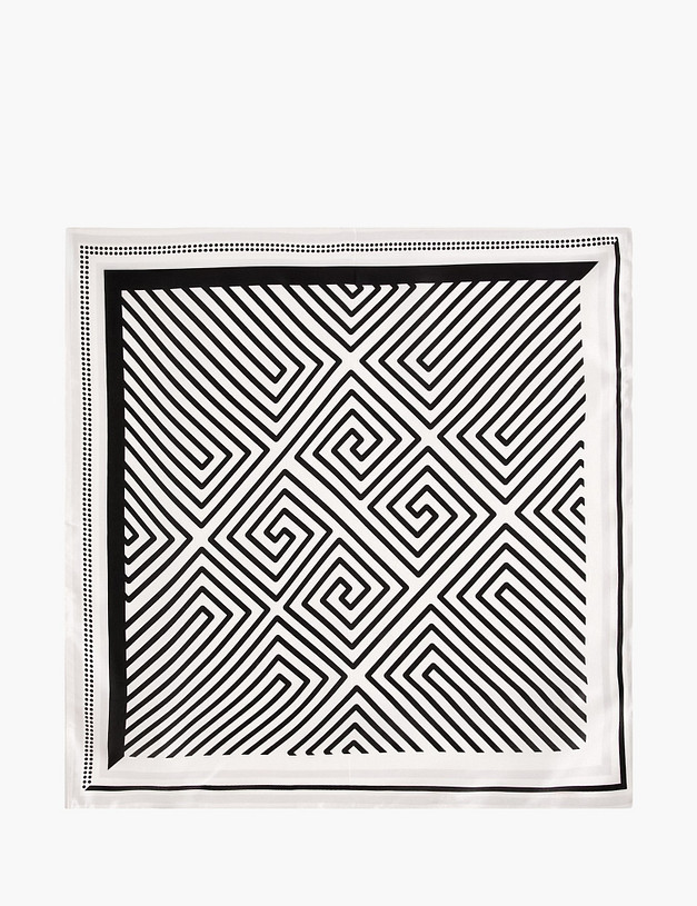 Женский платок с геометрическим принтом MASCOTTE 766-6141-2121 | ракурс 3