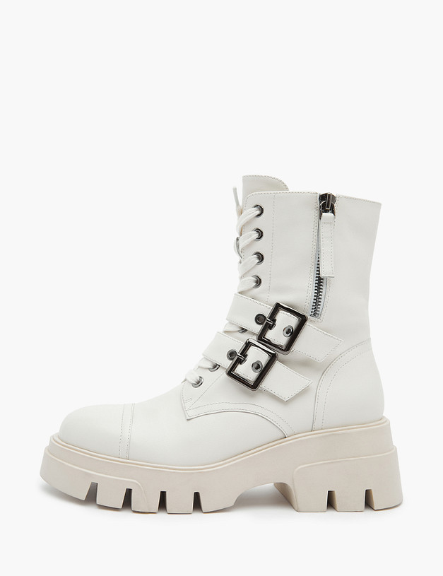 Молочные женские ботинки с пряжками MASCOTTE 15-3204623-7115M | ракурс 1