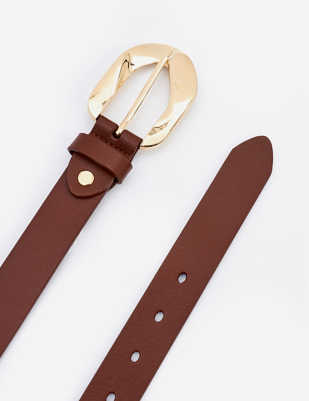 Коричневый женский ремень MASCOTTE 701-1207-609 | ракурс 3 Коричневый женский ремень MASCOTTE 701-1207-609 | ракурс 3