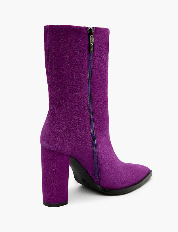 Фиолетовые женские ботильоны на высоком каблуке MASCOTTE 172-3202621-4632M | ракурс 3