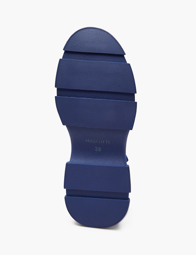 Синие женские зимние ботинки MASCOTTE 233-3201937-0203 | ракурс 5